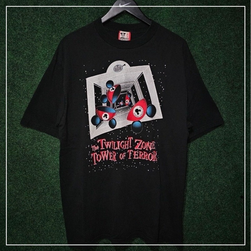 Vintage 90s Disney Designs Tower of Terror Rare Tee